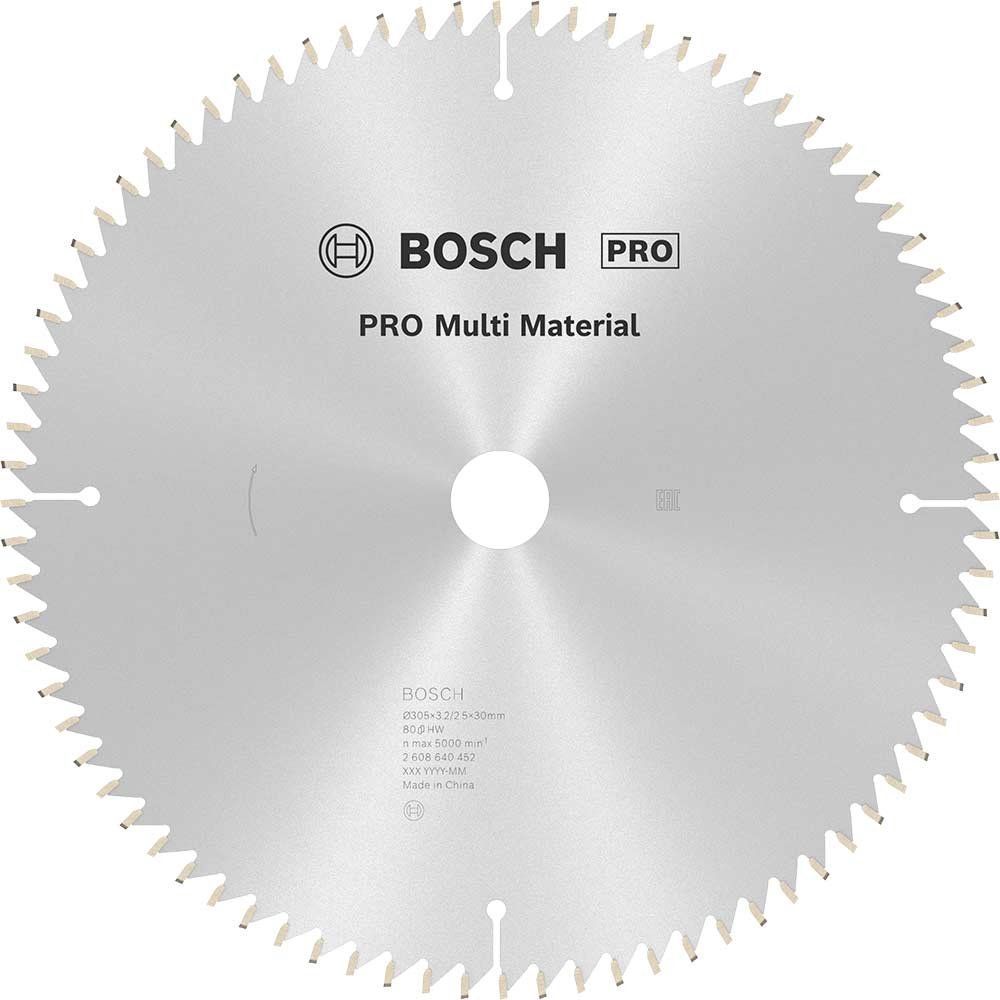 Bosch PRO Multi Material Cutting Mitre and Table Saw Blade 305mm 80T 30mm - Image 1