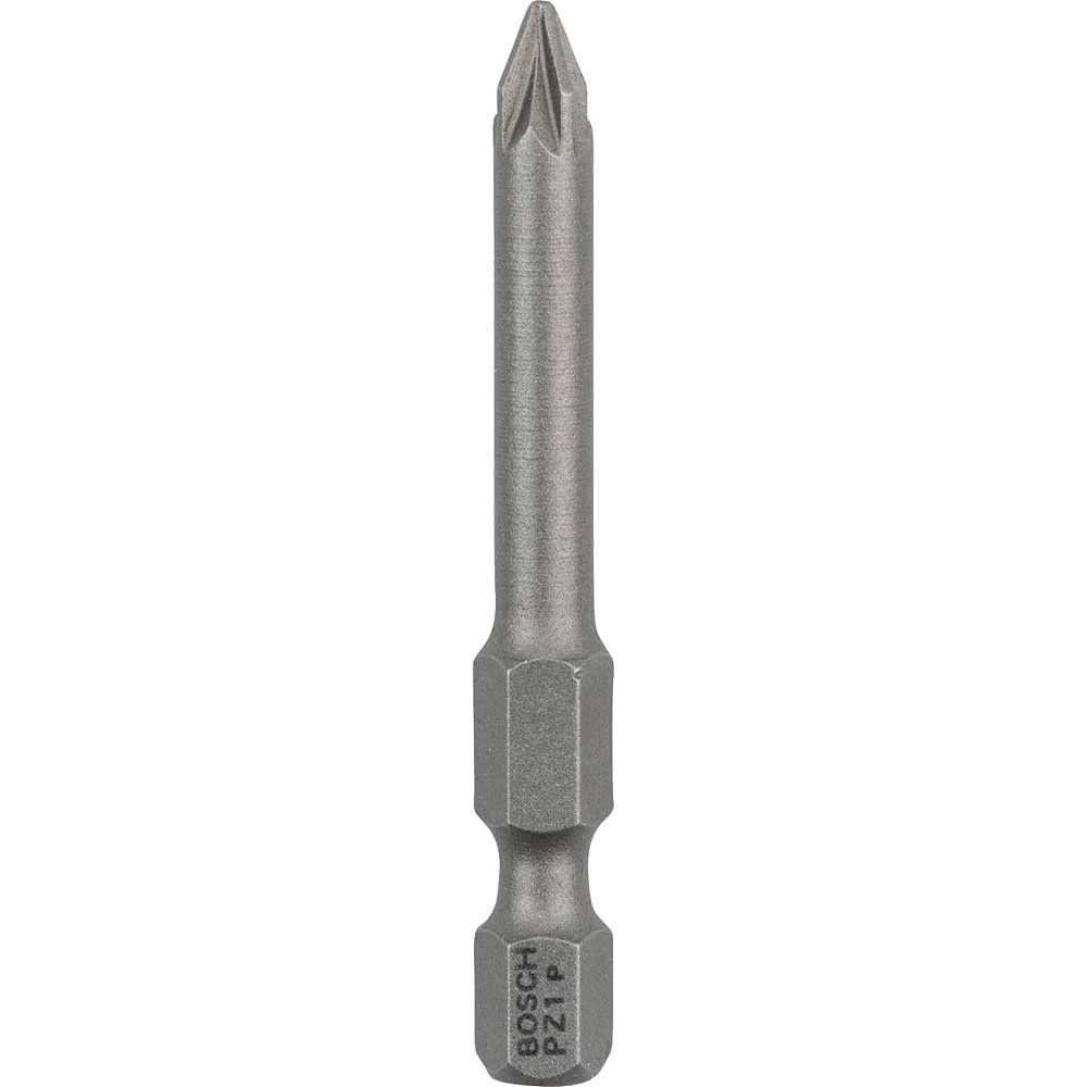 Bosch Extra Hard Pozi Screwdriver Bits PZ1 50mm Pack of 25 - Image 1