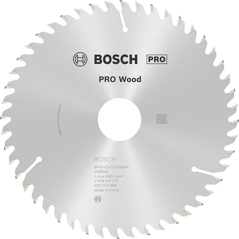 Bosch PRO Optiline Wood Cutting Saw Blade 165mm 48T 30mm - Image 1