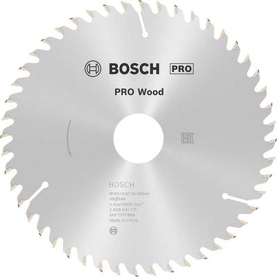 Bosch PRO Optiline Wood Cutting Saw Blade 165mm 48T 30mm