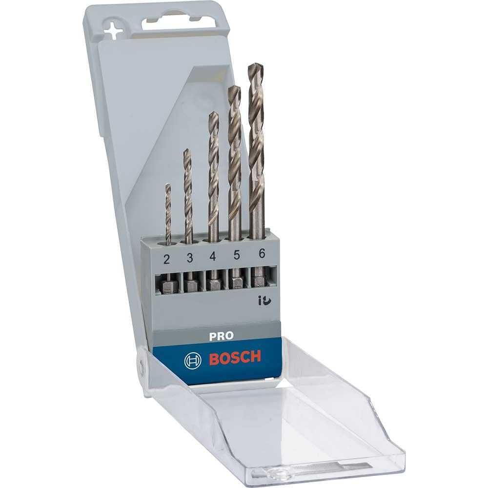 Bosch PRO 5 Piece HSS-G Metal Drill Bit Set - Image 1