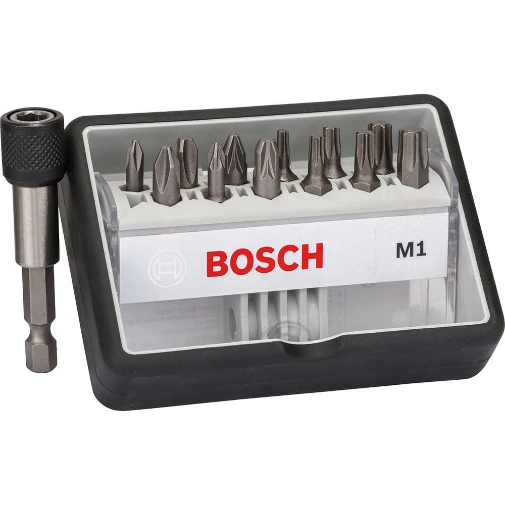 Bosch 13 Piece M Extra Hard Screwdriver Bit Set - Image 1