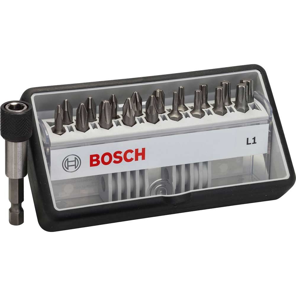 Bosch 19 Piece L Extra Hard Screwdriver Bit Set - Image 1
