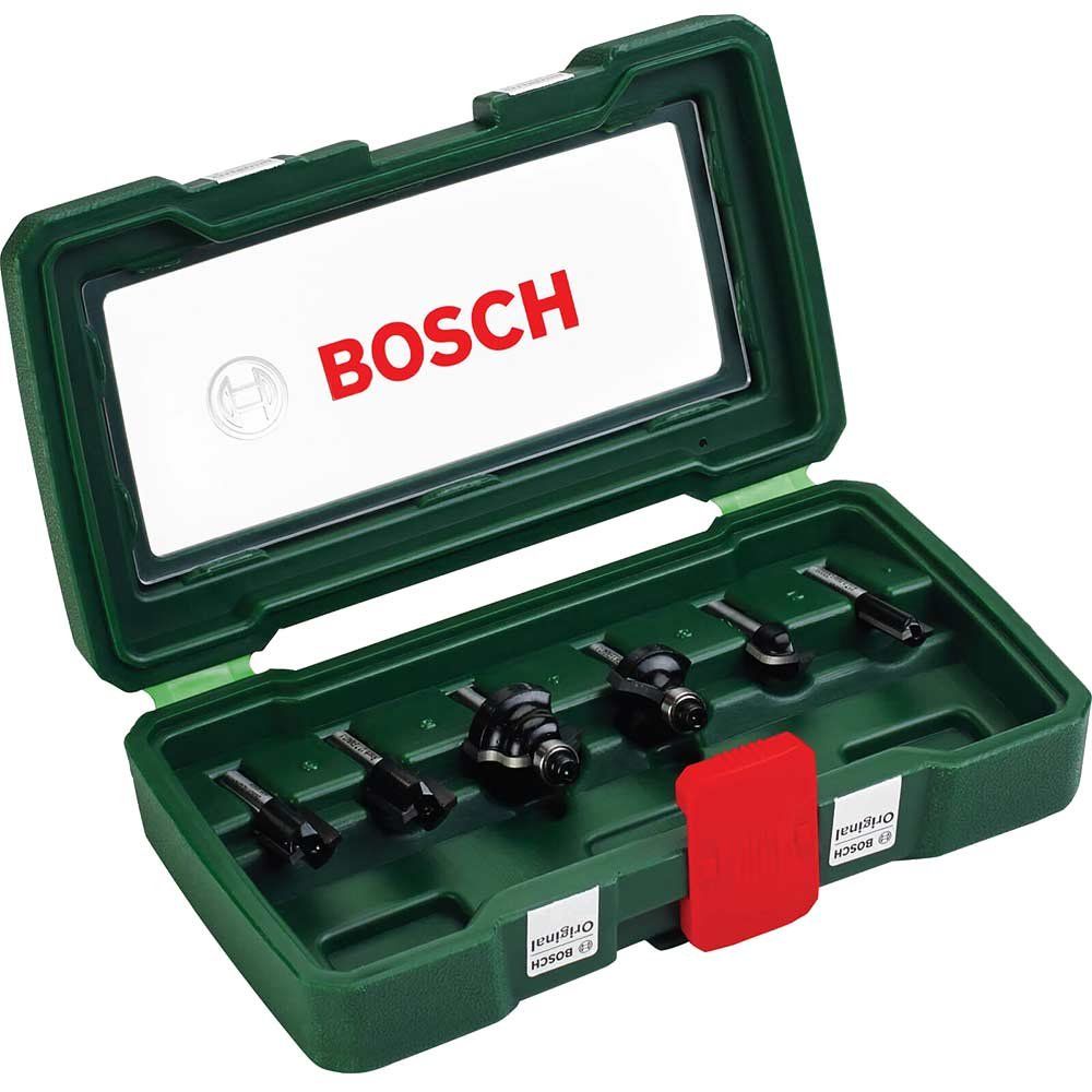 Bosch 6 Piece 1/4" Router Bit Set - Image 1