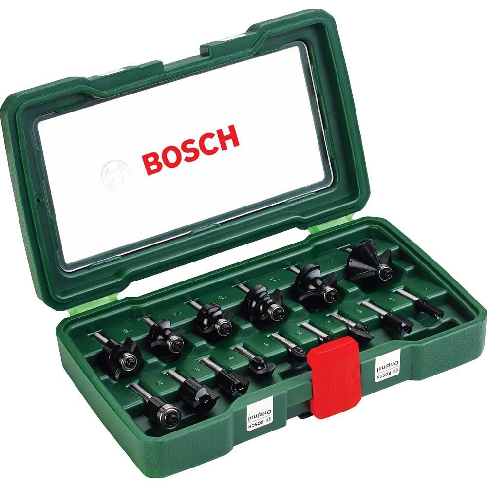Bosch 15 Piece 1/4" Router Bit Set - Image 1