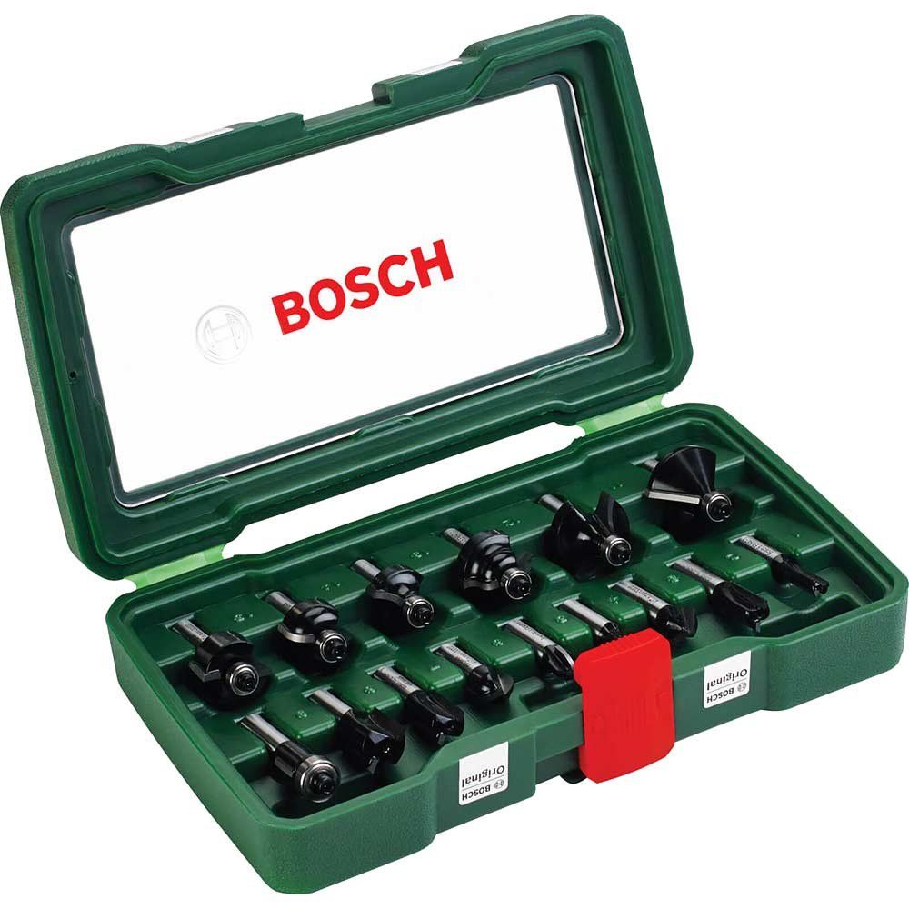 Bosch 15 Piece 8mm Shank Router Bit Set - Image 1