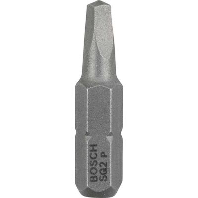 Bosch Square Extra Hard Robertson Screwdriver Bit R2 Square 25mm Pack of 3