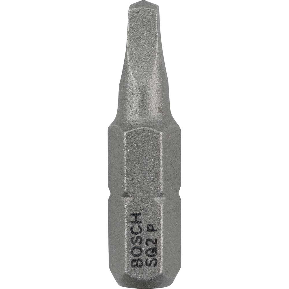 Bosch Square Extra Hard Robertson Screwdriver Bit R2 Square 25mm Pack of 25 - Image 1