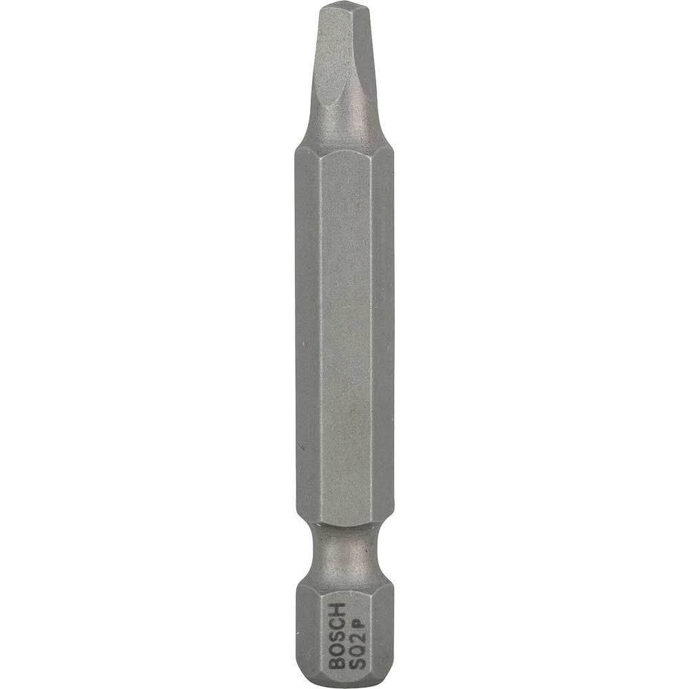 Bosch Square Extra Hard Robertson Screwdriver Bit R2 Square 50mm Pack of 3 - Image 1