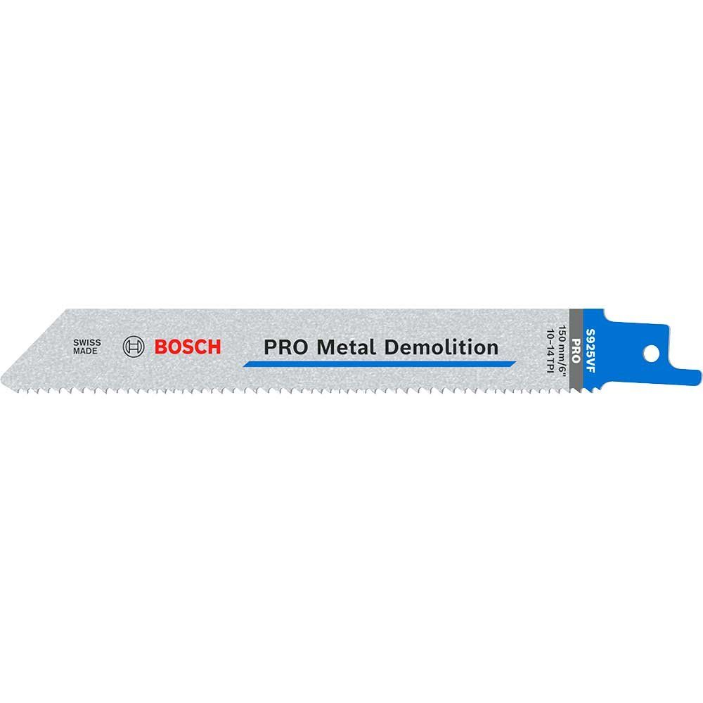 Bosch PRO S925VF Metal Cutting Reciprocating Sabre Saw Blades 150mm Pack of 5 - Image 1