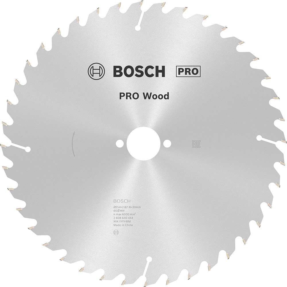 Bosch PRO Optiline Wood Cutting Mitre Saw Blade 254mm 60T 30mm - Image 1