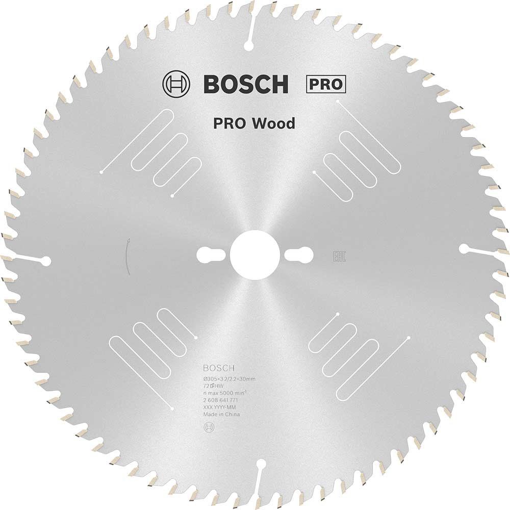 Bosch PRO Optiline Wood Cutting Table Saw Blade 305mm 72T 30mm - Image 1
