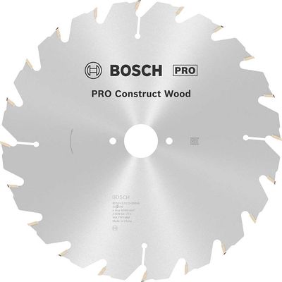 Bosch PRO Construct Nail Proof Wood Cutting Table Saw Blade 250mm 20T 30mm