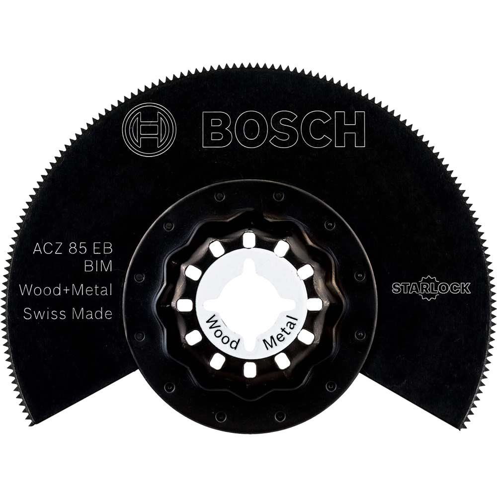 Bosch ACZ EB BIM Starlock Oscillating Multi Tool Metal and Wood Segment Saw Blade 85mm Pack of 1 - Image 1