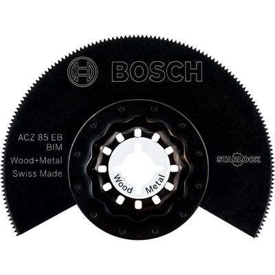 Bosch ACZ EB BIM Starlock Oscillating Multi Tool Metal and Wood Segment Saw Blade 85mm Pack of 1