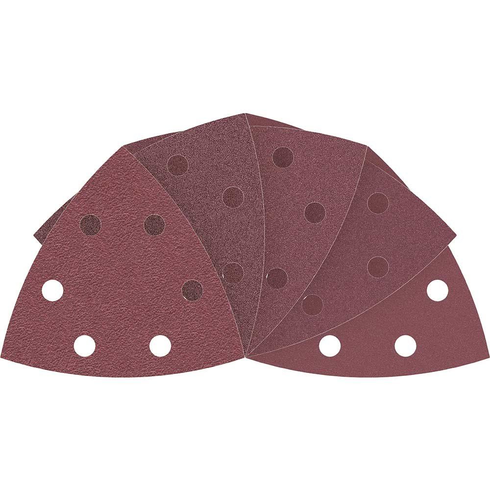 Bosch C430 Punched Quick Fit Delta Sanding Sheets for Paint and Wood Assorted Grit Pack of 10 - Image 1