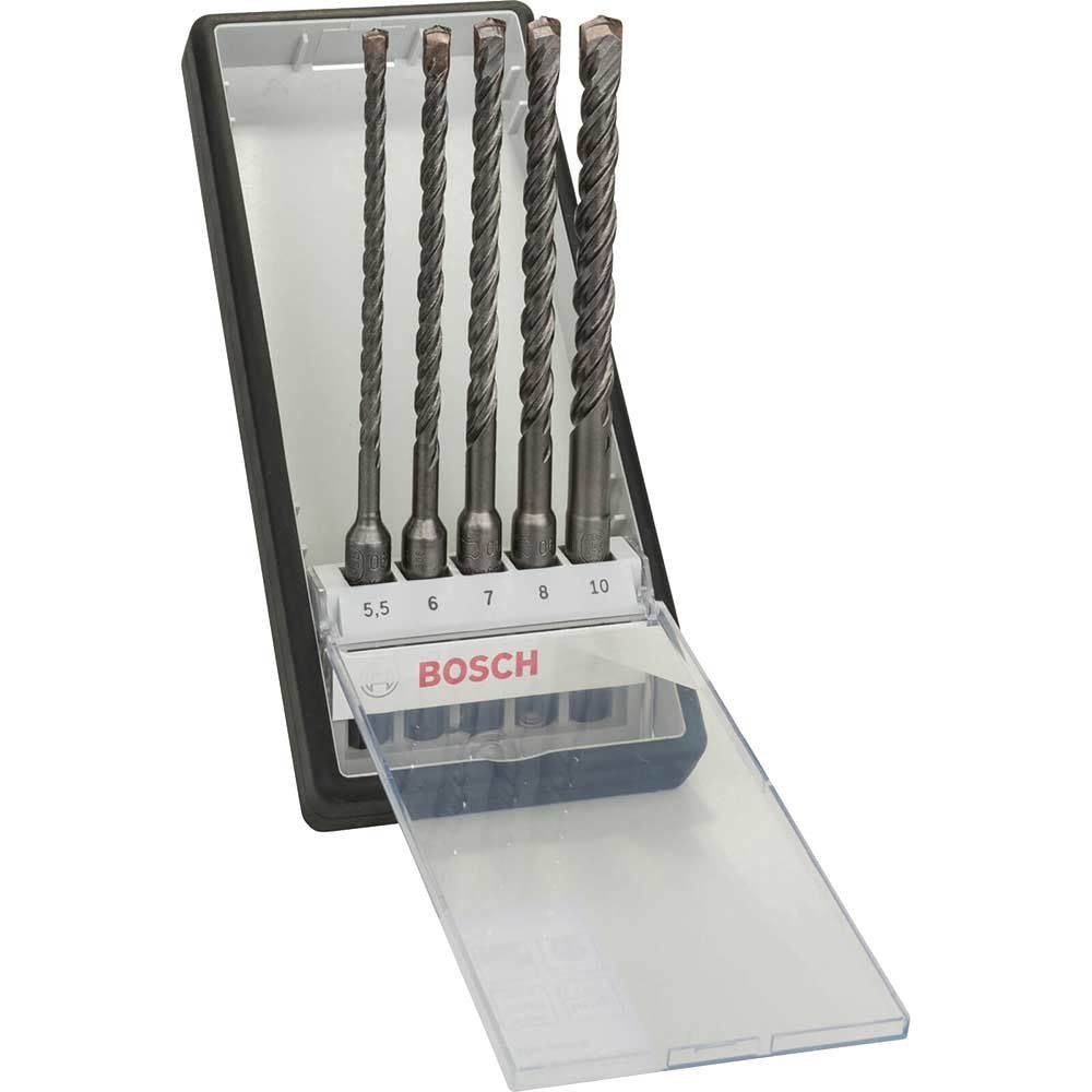 Bosch 5 Piece SDS Plus Masonry and Concerete Drill Bit Set - Image 1