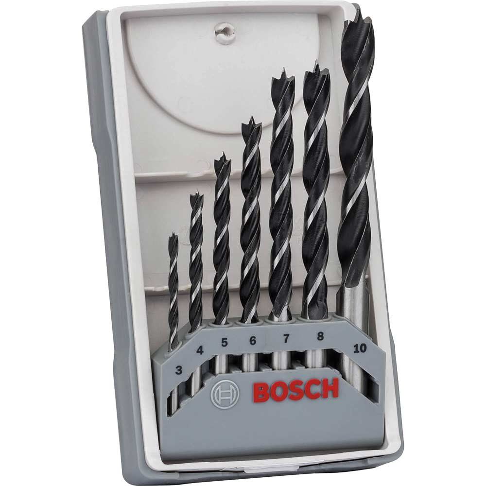 Bosch PRO 7 Piece Brad Point Wood Drill Bit Set - Image 1