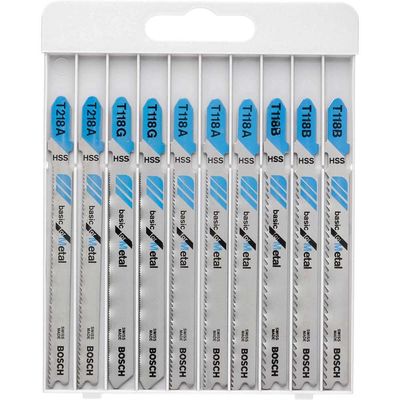 Bosch 10 Piece X-Pro Line Metal Cutting Jigsaw Blade Set