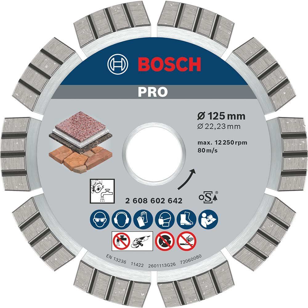 Bosch PRO Best Stone Diamond Cutting Disc 125mm - Image 1