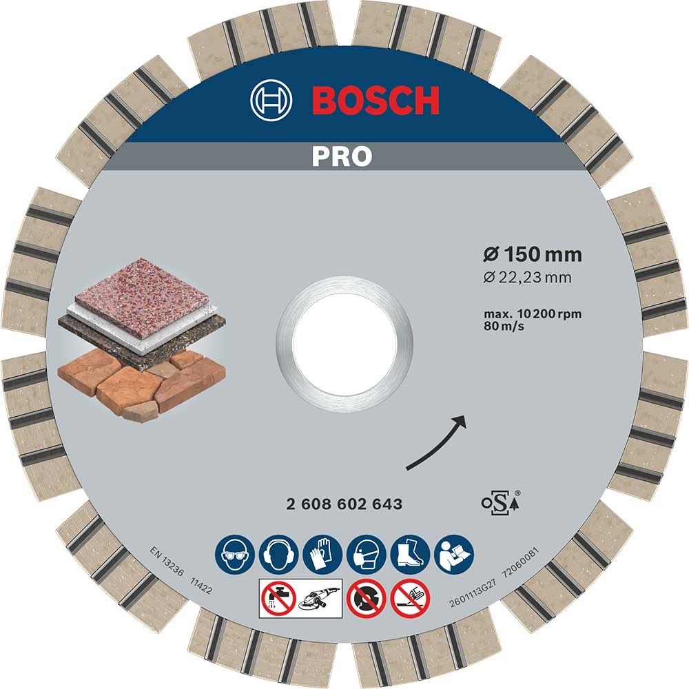 Bosch PRO Best Stone Diamond Cutting Disc 150mm - Image 1