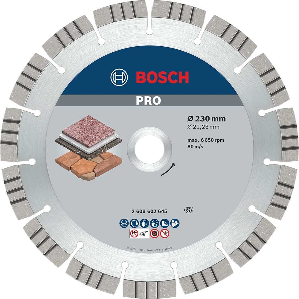 Bosch PRO Best Stone Diamond Cutting Disc 230mm - Image 1