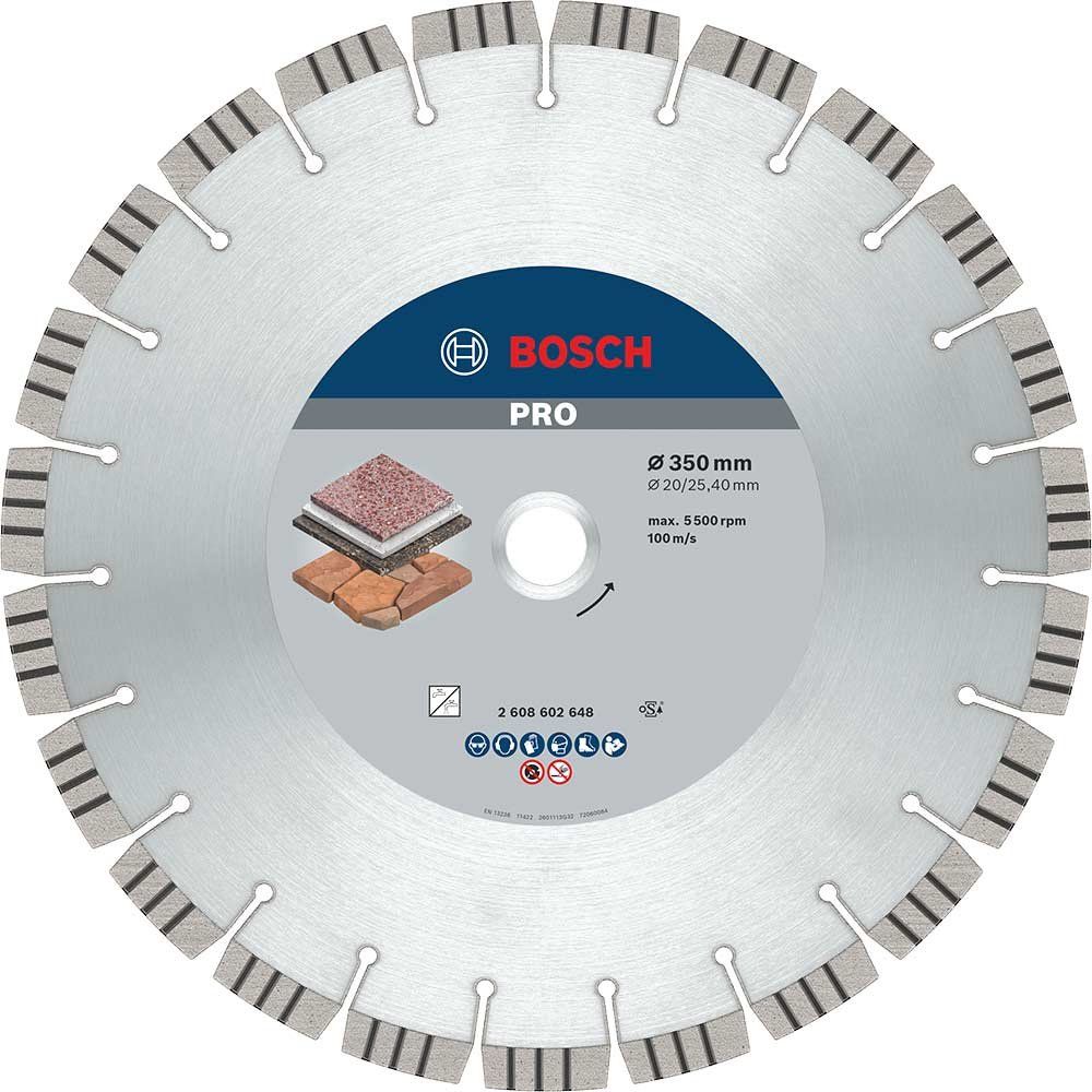Bosch PRO Stone Diamond Cutting Disc 350mm - Image 1