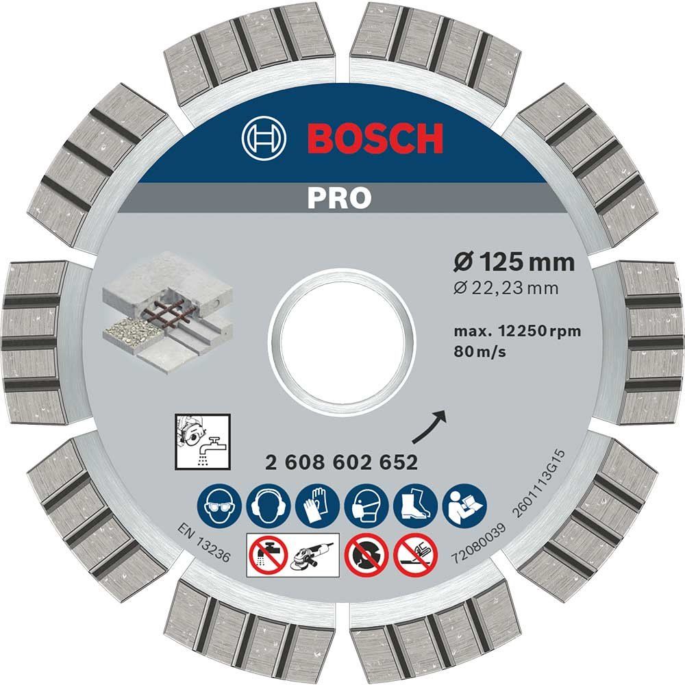 Bosch PRO Concrete Diamond Cutting Disc 125mm - Image 1