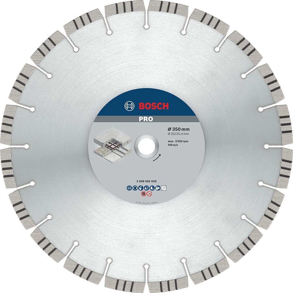 Bosch PRO Reinforced Concrete Diamond Cutting Disc 350mm - Image 1