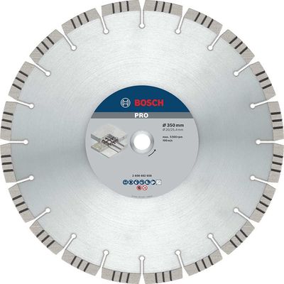 Bosch PRO Reinforced Concrete Diamond Cutting Disc 350mm