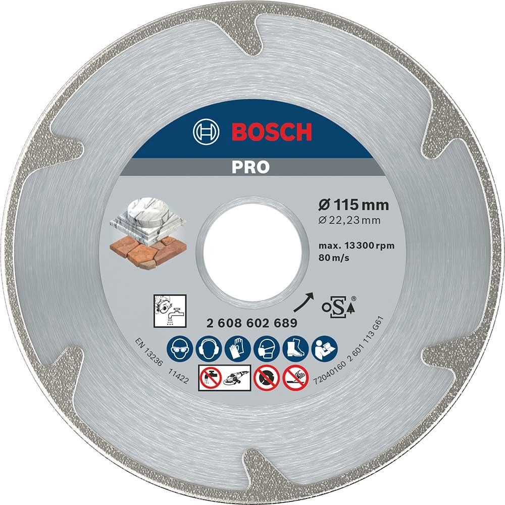 Bosch PRO Marble Diamond Cutting Disc 115mm - Image 1