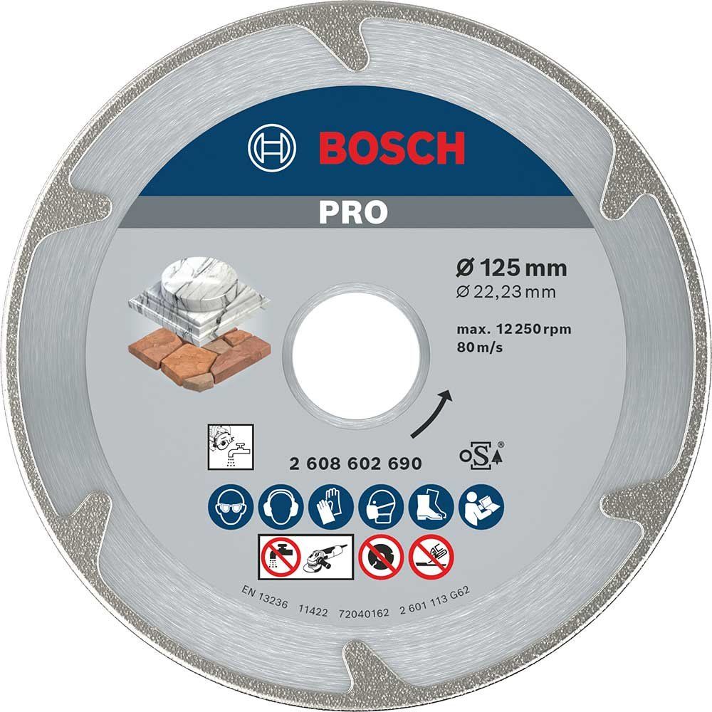 Bosch PRO Marble Diamond Cutting Disc 125mm - Image 1