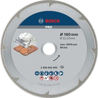 Bosch PRO Marble Diamond Cutting Disc 180mm