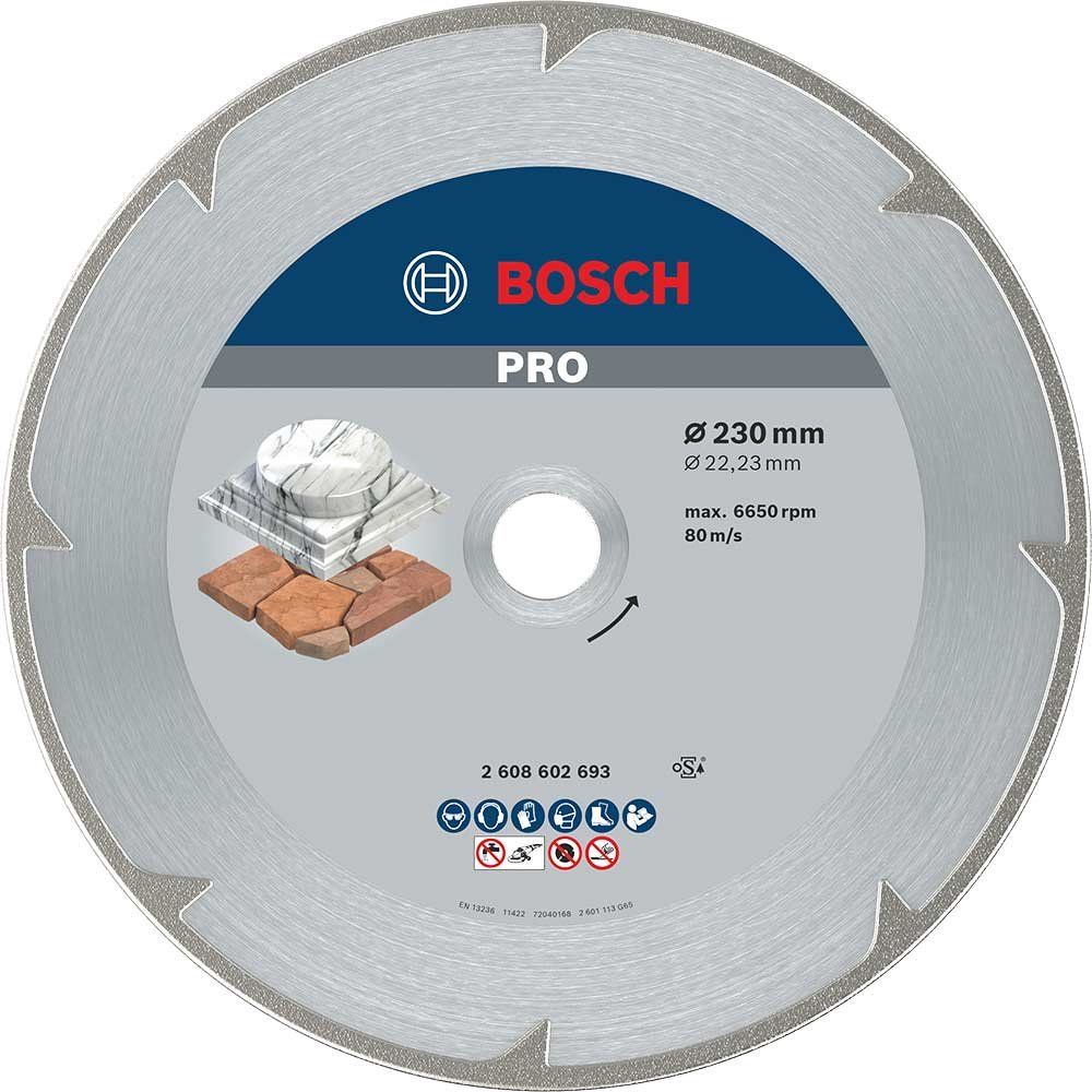 Bosch PRO Marble Diamond Cutting Disc 230mm - Image 1