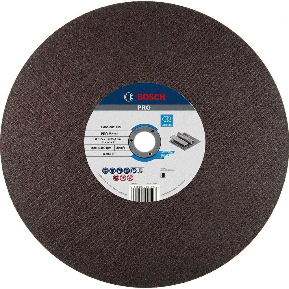 Bosch PRO Metal Cutting Disc 355mm 355mm 3.1mm 25.4mm - Image 1