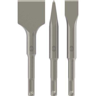 Bosch PRO 3 Piece SDS Plus Stubby Chisel Set