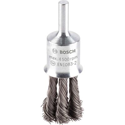 Bosch PRO 0.35mm Knotted Steel Wire Pencil Brush 20mm 6mm Shank