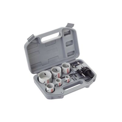 Bosch 9-Piece HSS Bi-Metal Holesaw Set For Electrician