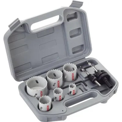 Bosch 9-Piece HSS Bi-Metal Holesaw Set For Plumbers - Thumbnail 2