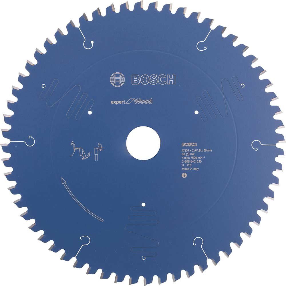Bosch EXPERT Wood Cutting Mitre Saw Blade 254mm 60T 30mm - Image 1