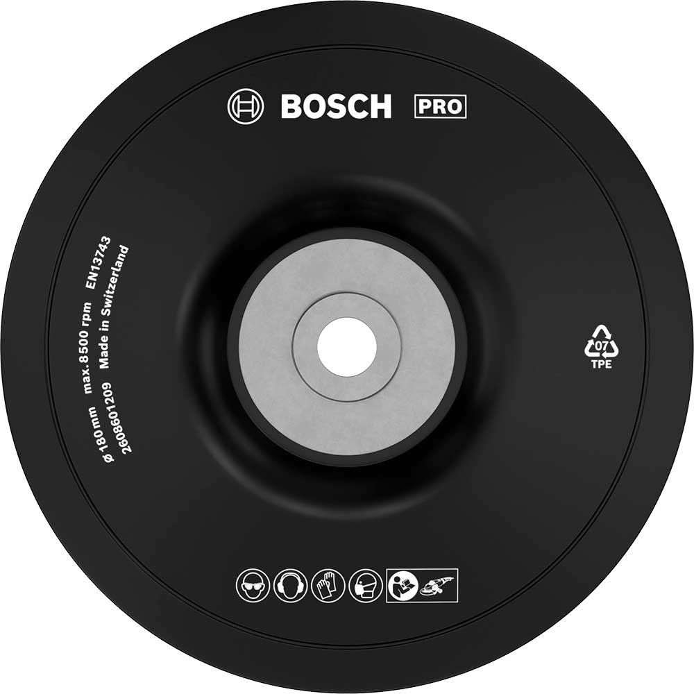 Bosch PRO M14 Angle Grinder Backing Pad 180mm - Image 1