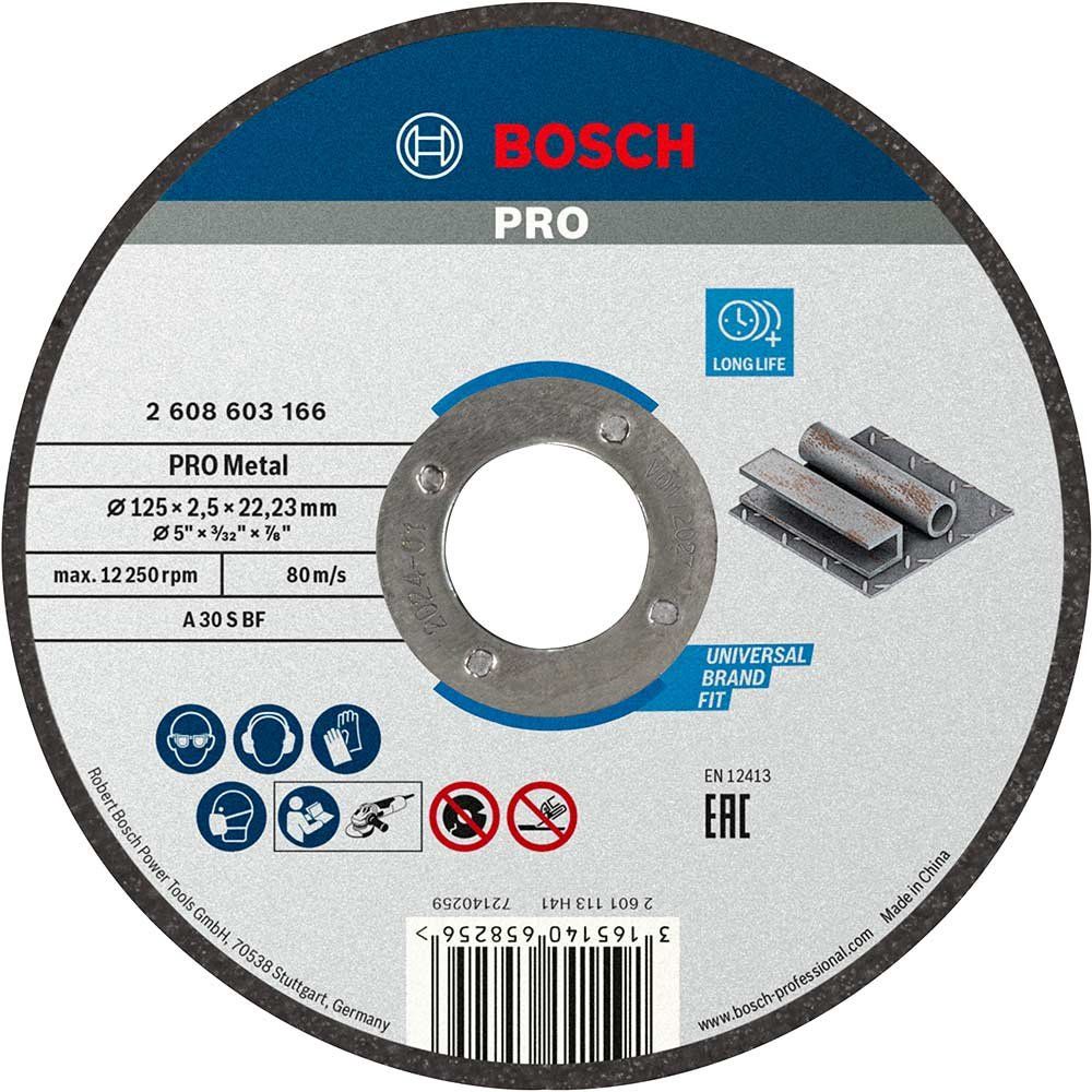 Bosch PRO Metal Cutting Disc 125mm 2.5mm 22mm - Image 1