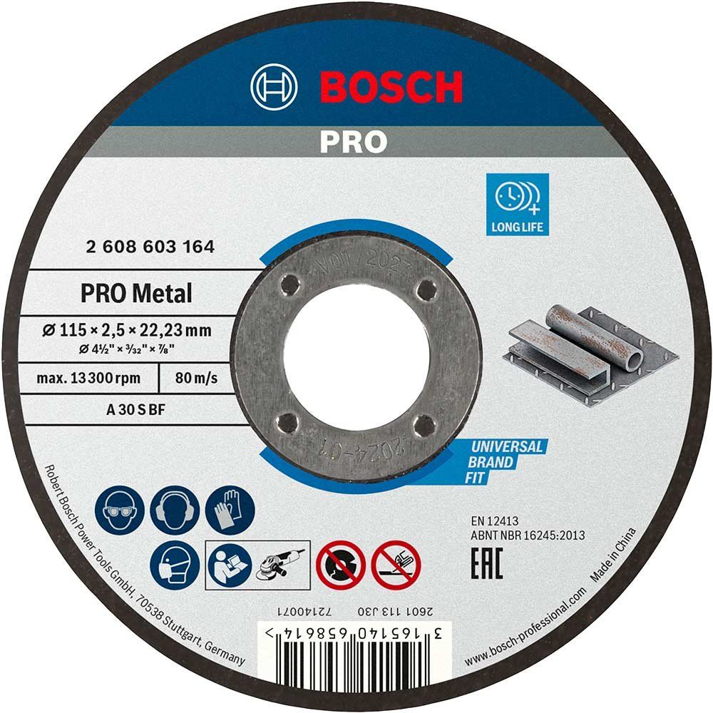 Bosch PRO Metal Cutting Disc 115mm 2.5mm 22mm - Image 1