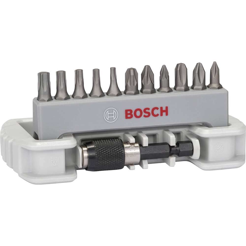 Bosch 12 Piece Extra Hard Screwdriver Bit Set - Image 1