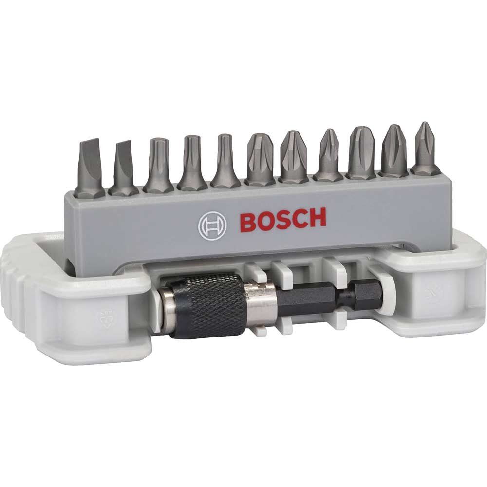 Bosch 12 Piece Extra Hard Screwdriver Bit Set - Image 1