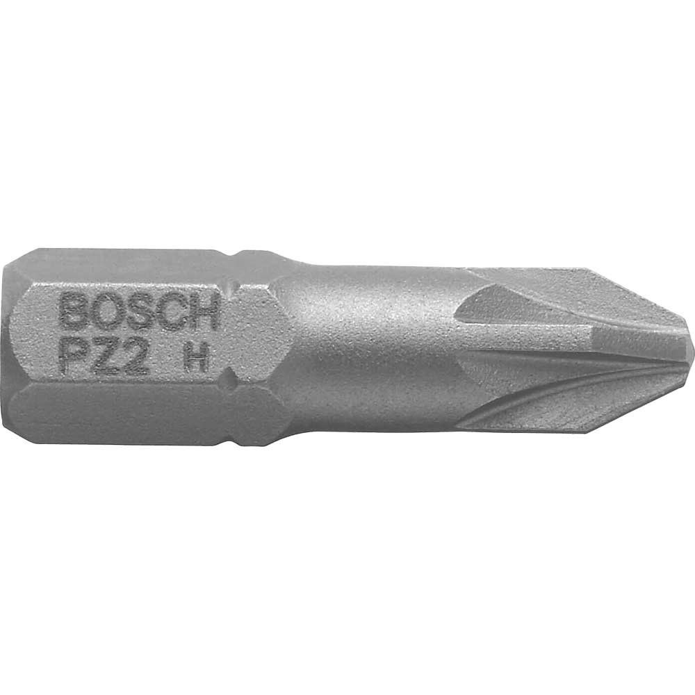 Bosch PZ2 Tic Tac Box Extra Hard Pozi Screwdriver Bits PZ2 25mm Pack of 25 - Image 1