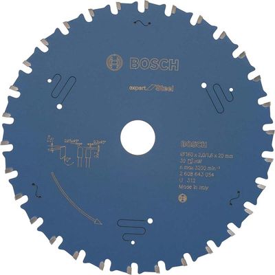 Bosch EXPERT Metal Steel Cutting Saw Blade 160mm 30T 20mm