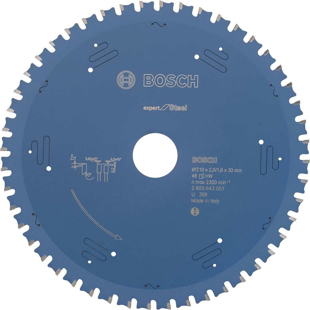 Bosch EXPERT Metal Steel Cutting Saw Blade 210mm 48T 30mm - Image 1