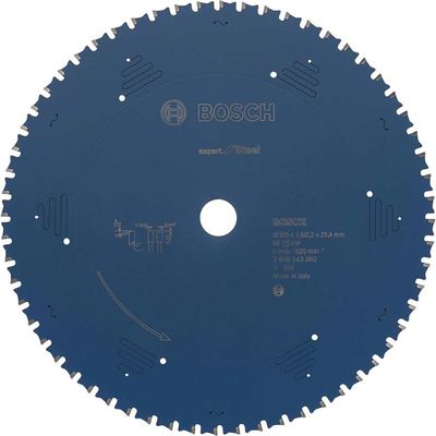 Bosch EXPERT Metal Steel Cutting Saw Blade 305mm 60T 25.4mm