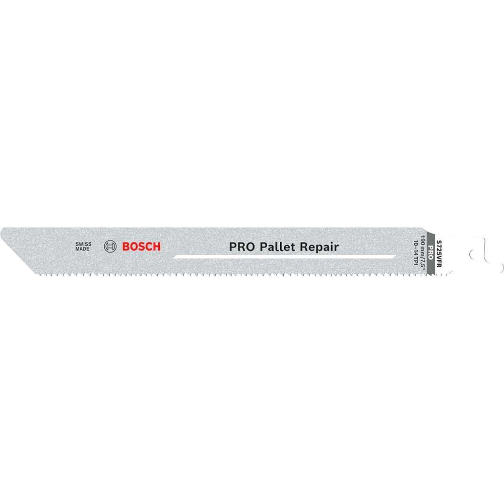 Bosch PRO S725VFR Pallet Repair Reciprocating Sabre Saw Blades 190mm Pack of 5 - Image 1
